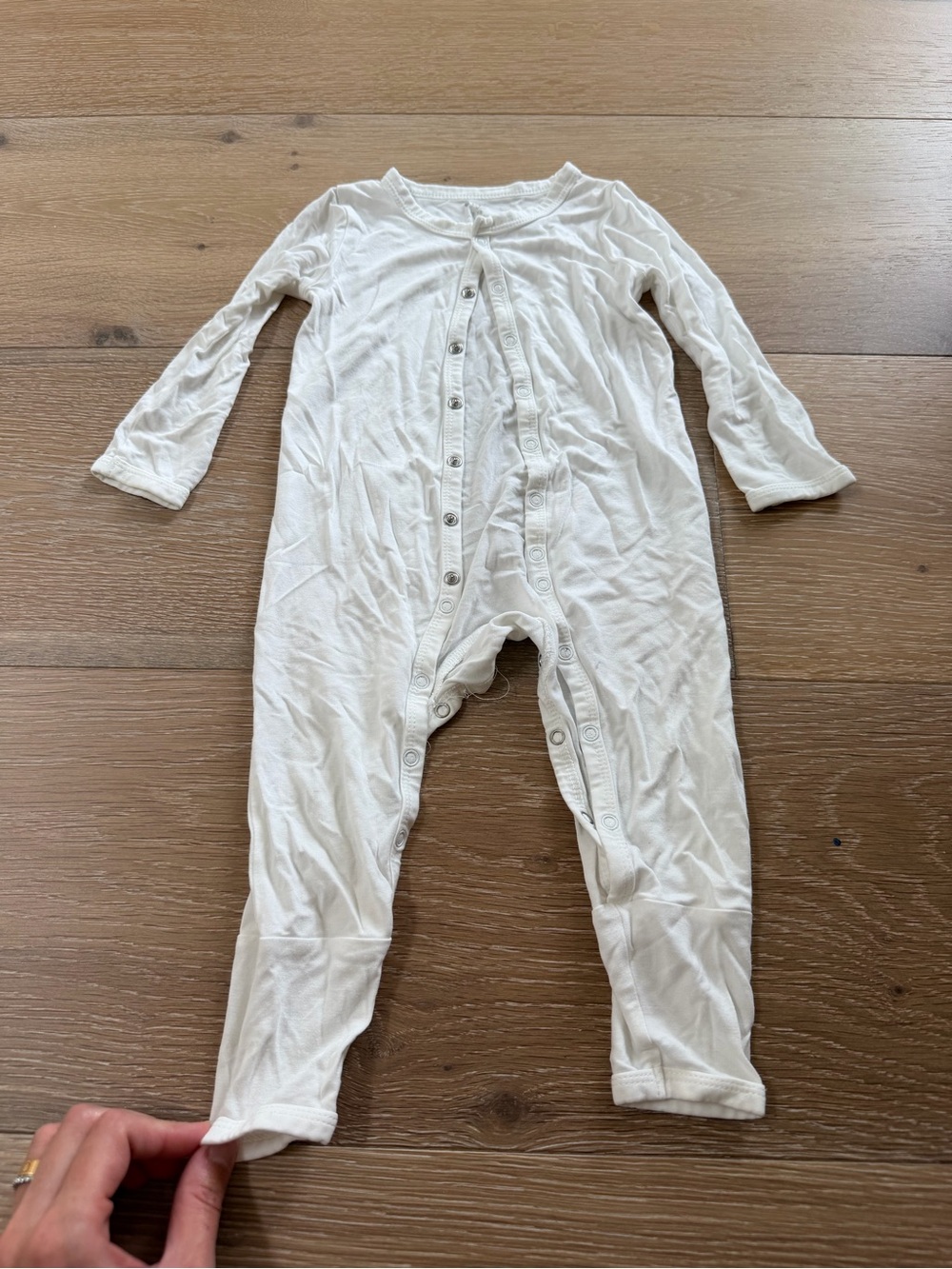 Kyte baby Cream One-Piece Snap Romper